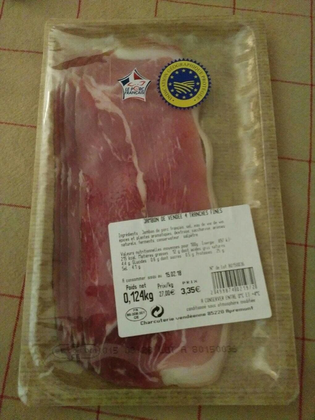 Charcuterie Vendéenne Jambon de Vendée packshot