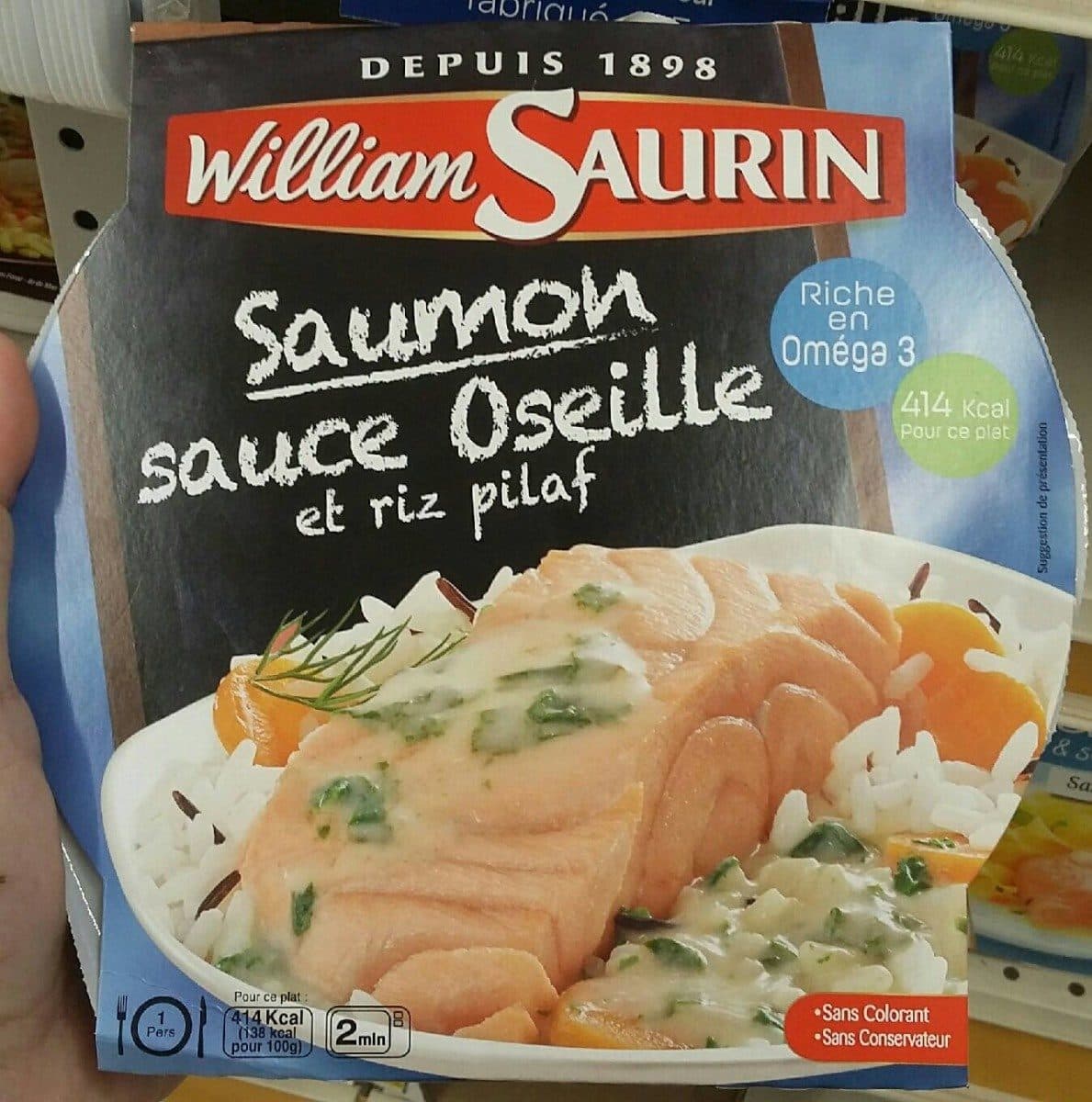 Open Food Facts Saumon sauce oseille et riz pilaf packshot