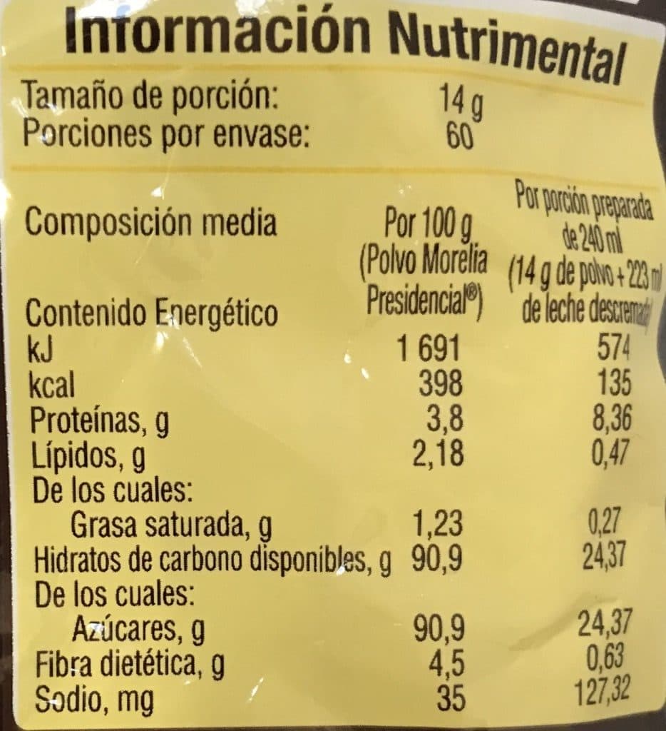 Nestlé Chocolate Morelia Presidencial packshot