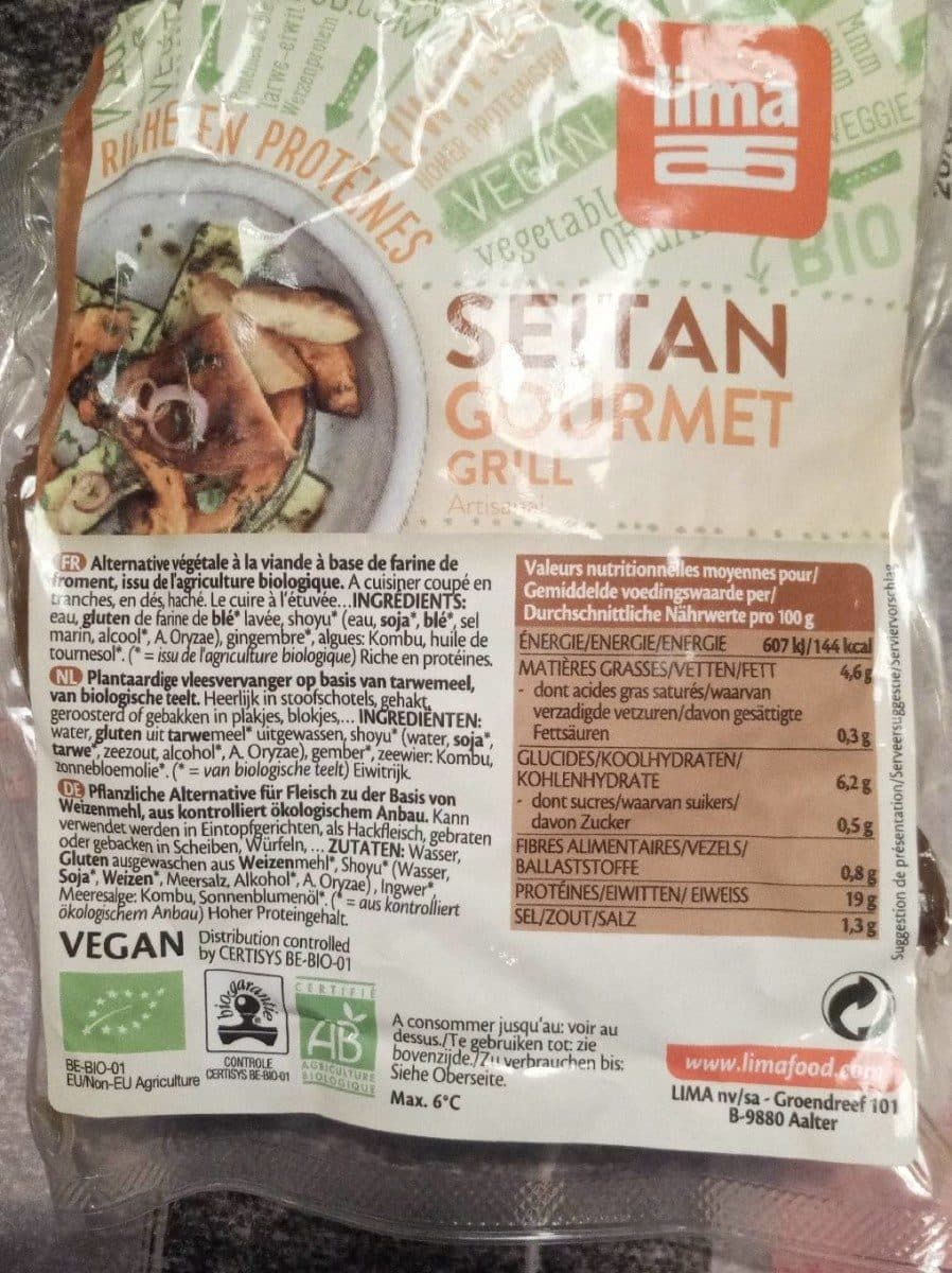 Open Food Facts Seitan gourmet grill packshot