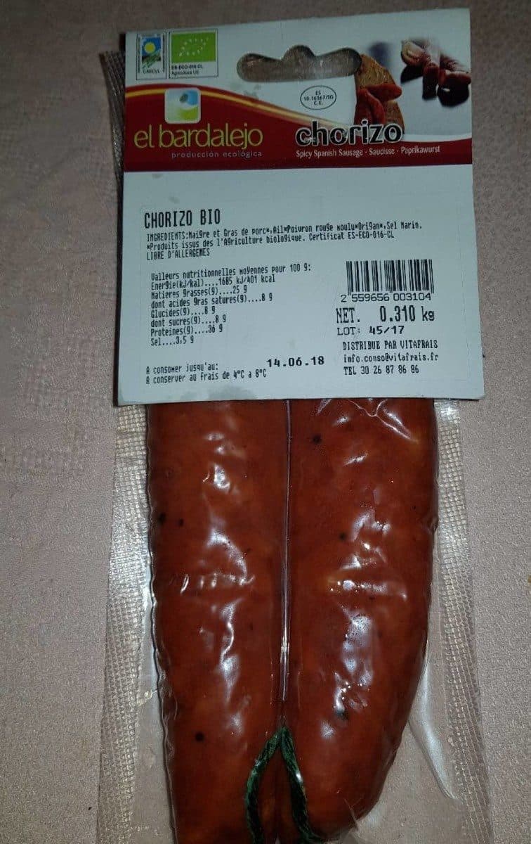 El bardalejo Chorizo packshot