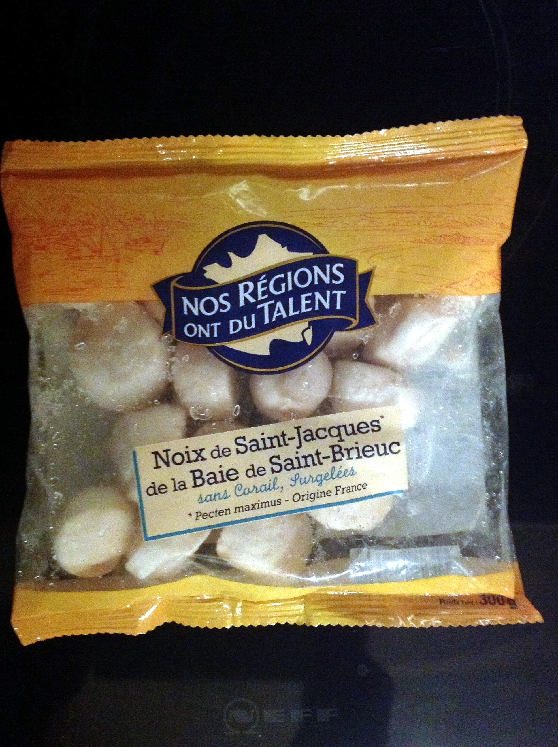 Nos Régions ont du Talent Noix de Saint-Jacques de la Baie de Saint-Brieuc, sans corail, Surgelées packshot