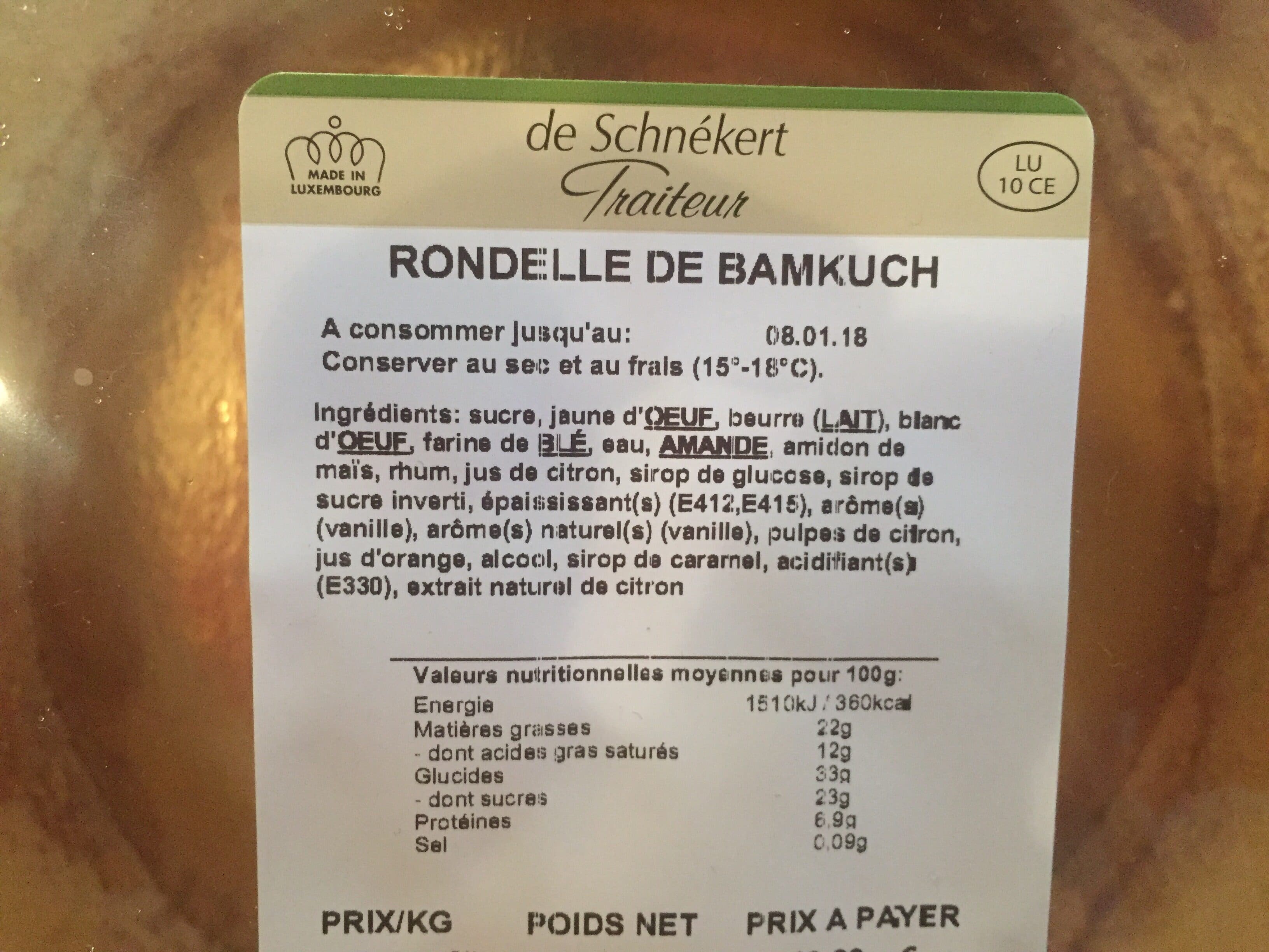 De Schnékert Rondelle de bamkuch packshot