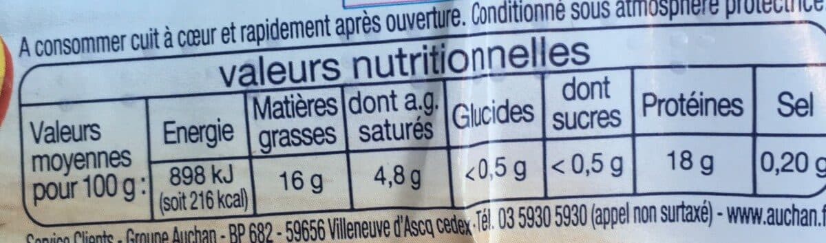 Open Food Facts 6 cuisses de poulet packshot