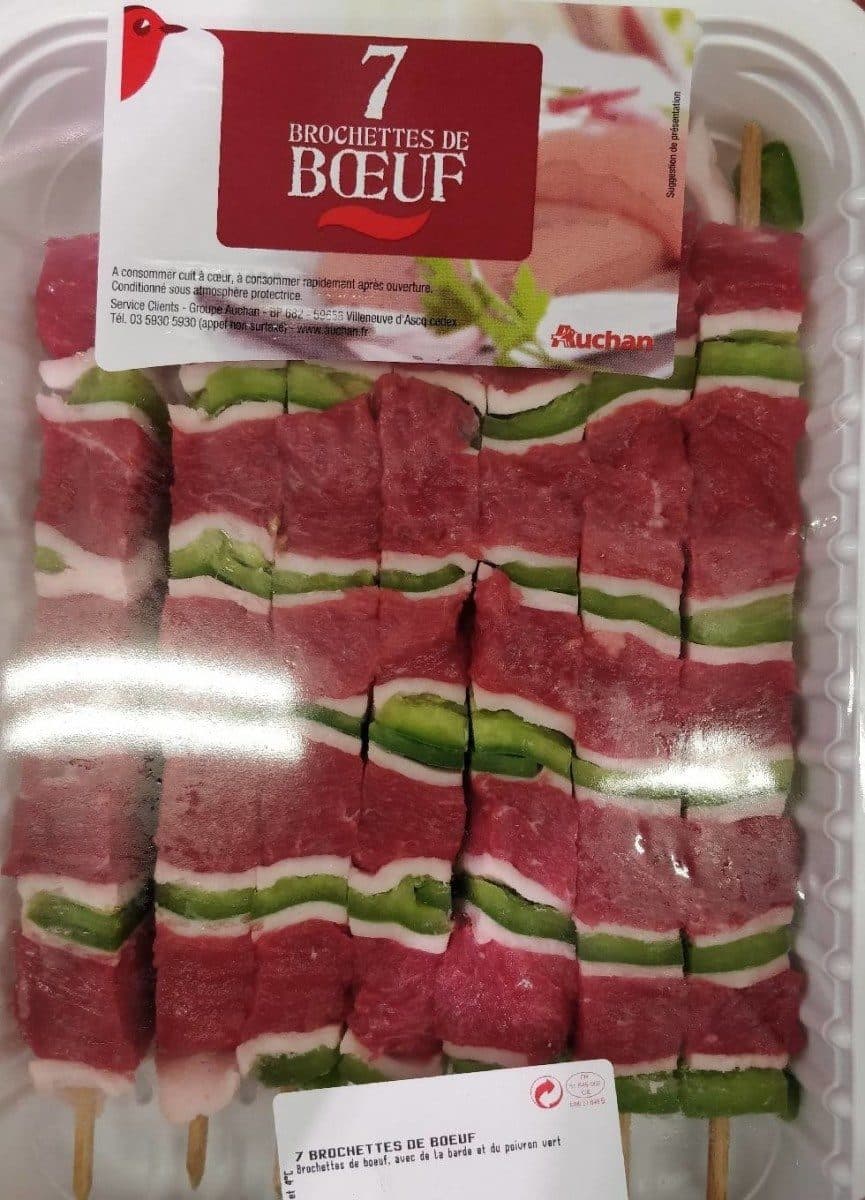 Open Food Facts 7 brochettes de bœuf packshot