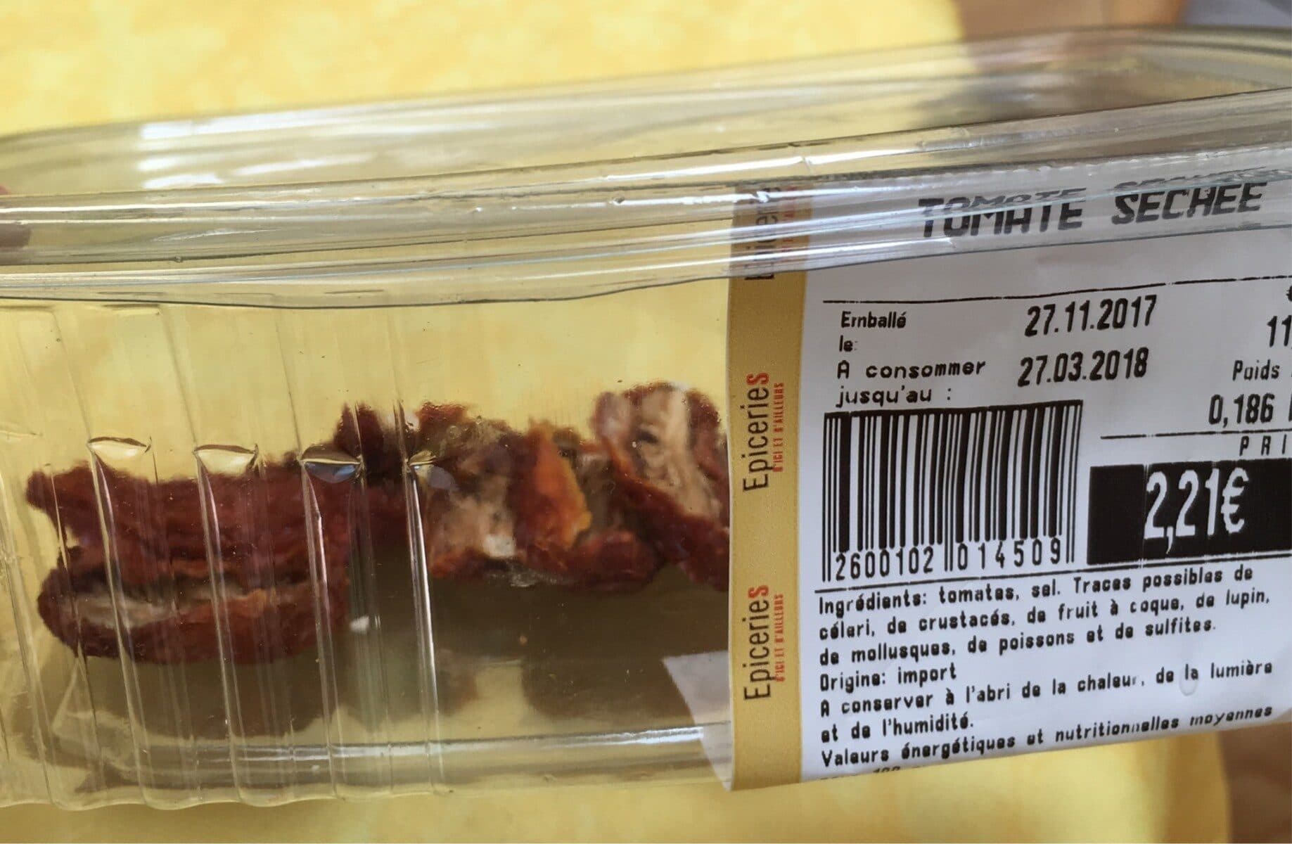 Open Food Facts Tomate séchée packshot