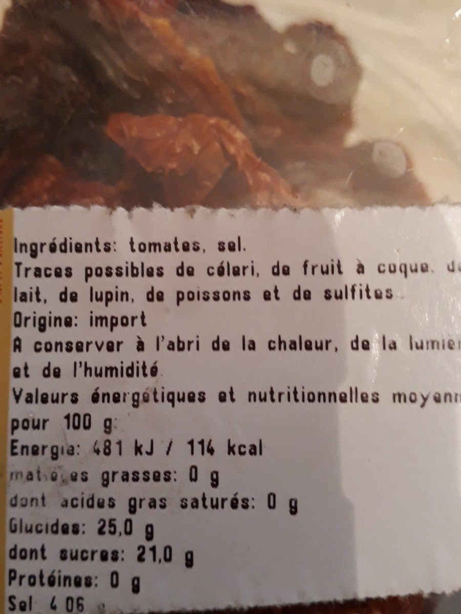 Open Food Facts Tomate séchées packshot