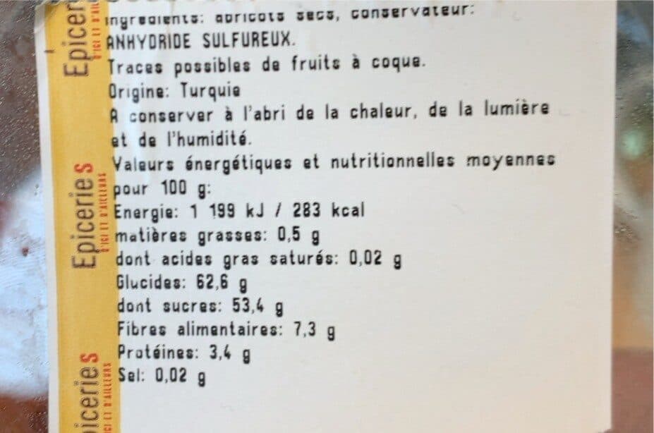 Open Food Facts Abricot sec packshot