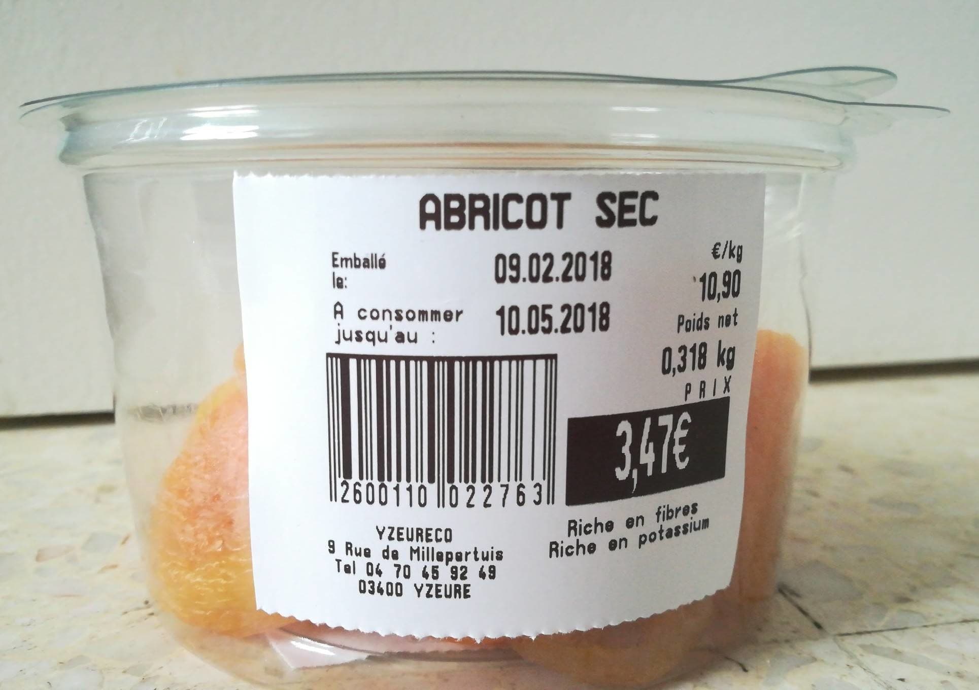 Grand Frais Abricot Sec packshot