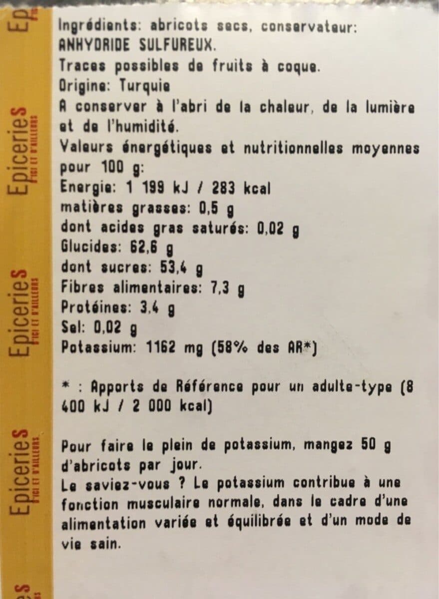 Open Food Facts Abricot sec packshot