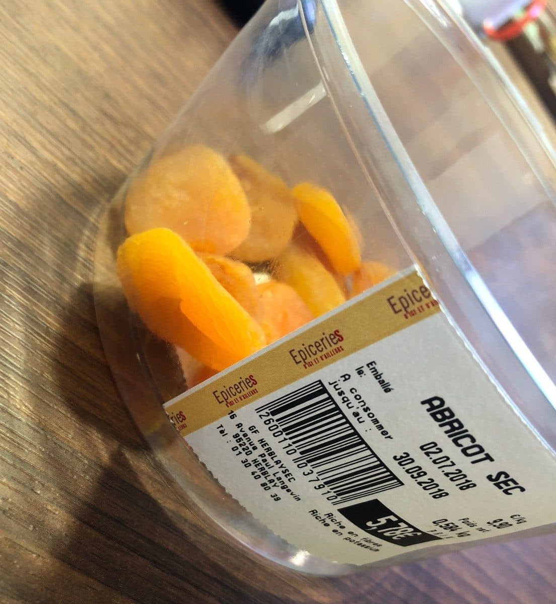 Open Food Facts Abricot sec packshot