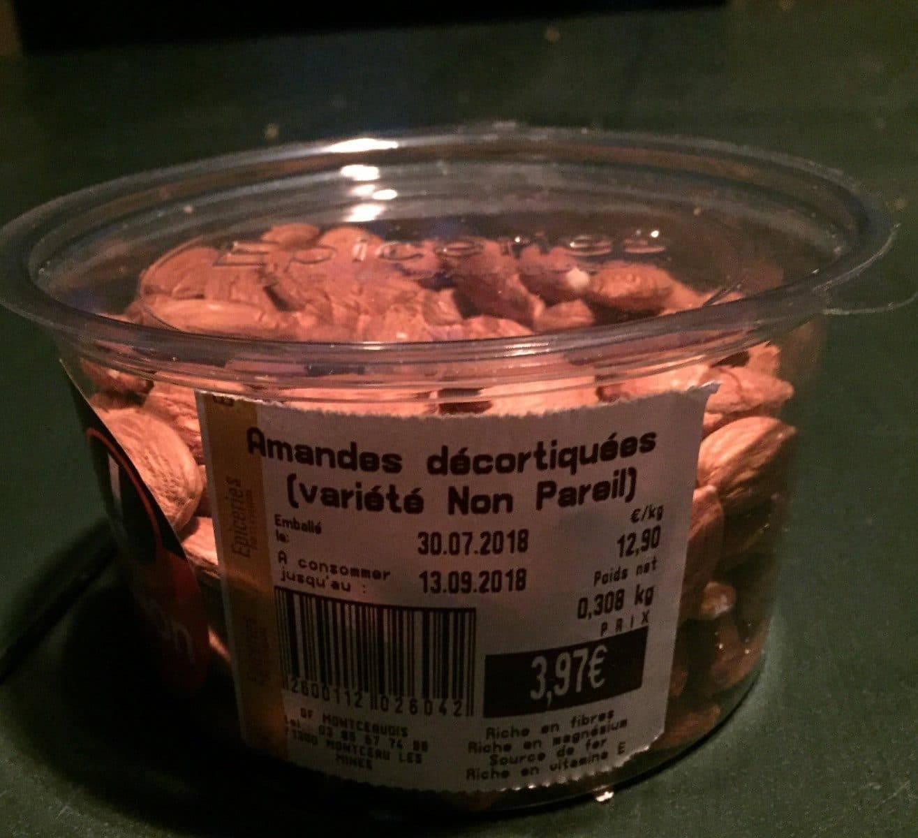 Open Food Facts Amandes décortiquées packshot
