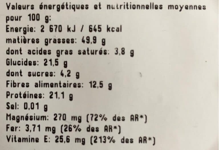 Open Food Facts Amandes décortiquées packshot