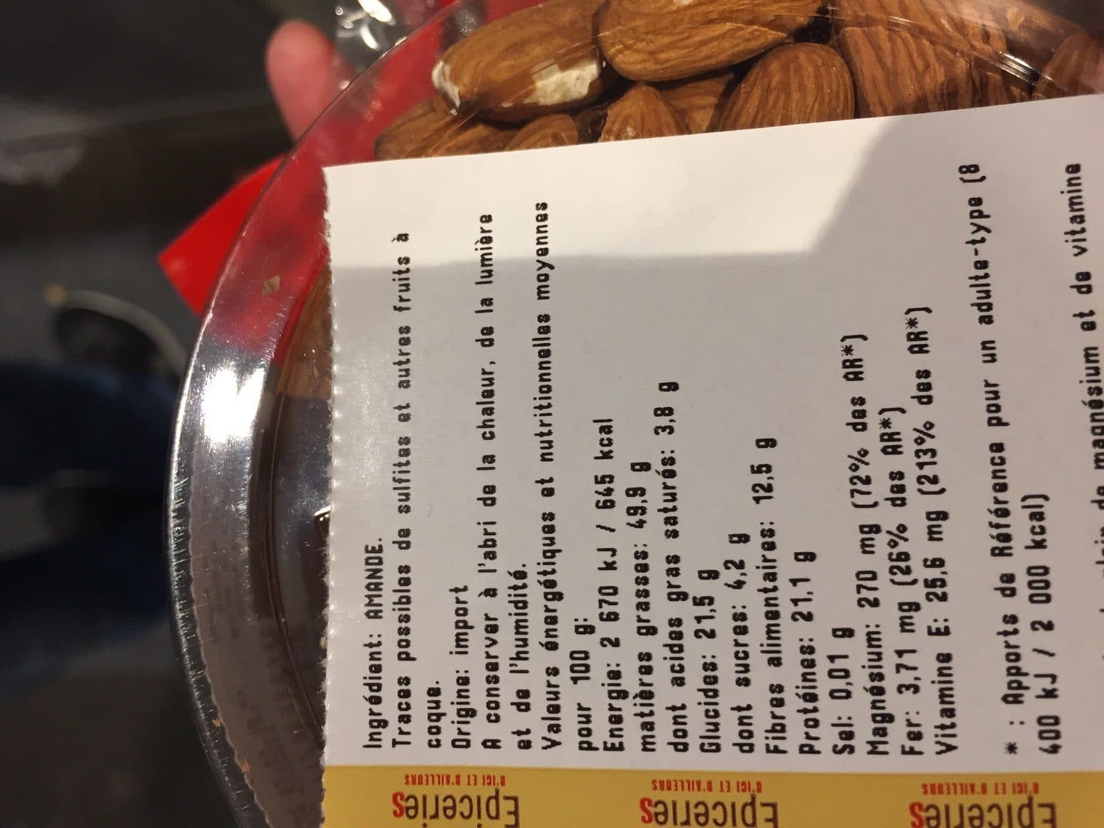 Open Food Facts Amandes decortiquees packshot