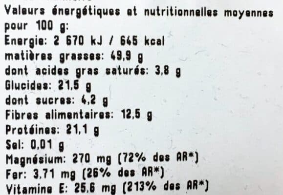 Open Food Facts Amandes packshot