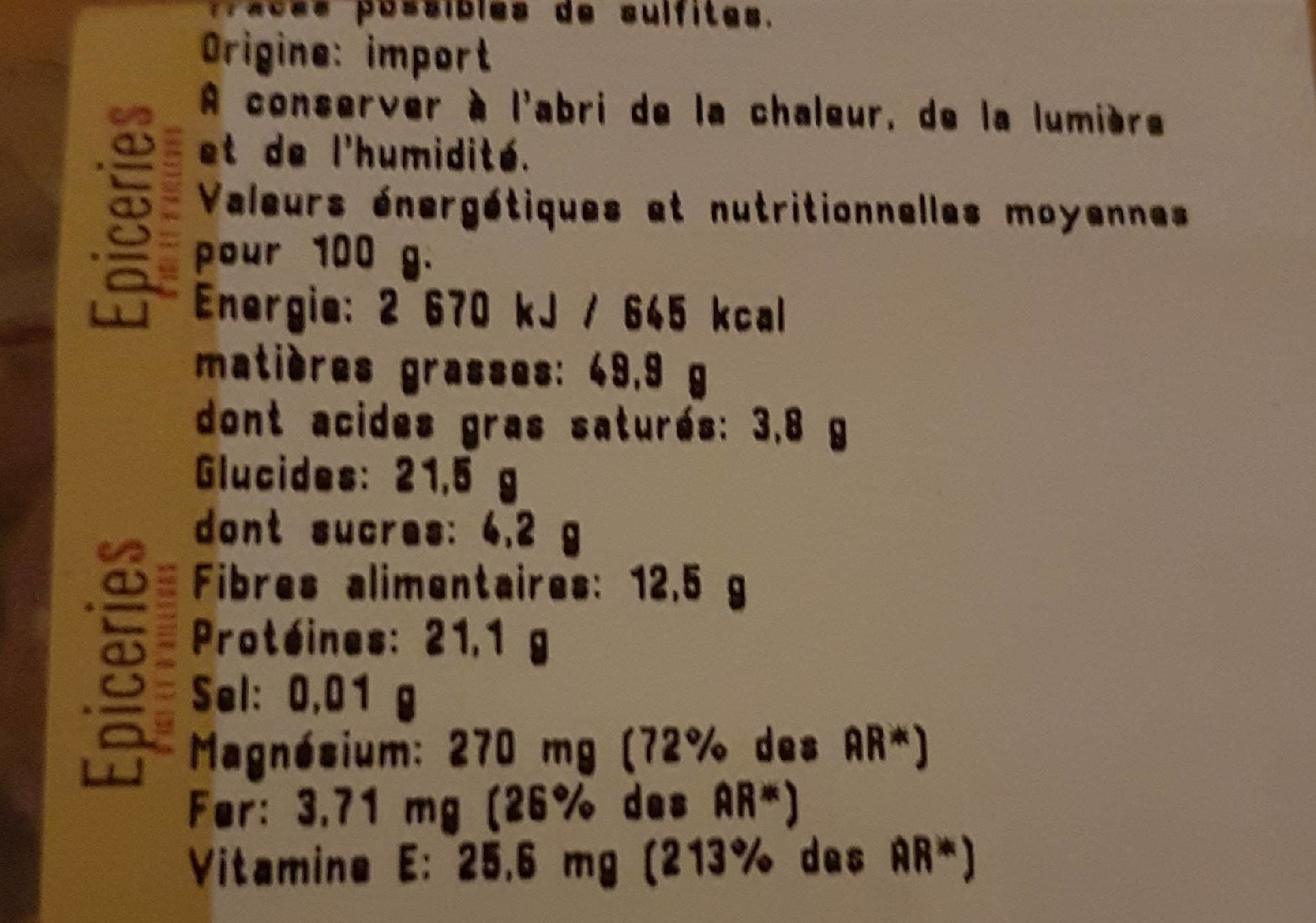 Epicerie D'ici Et D'ailleurs Amandes décortiquées packshot