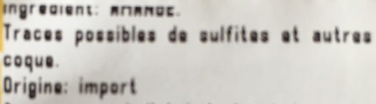 Open Food Facts Amandes decortiquees (variete non pareil) packshot