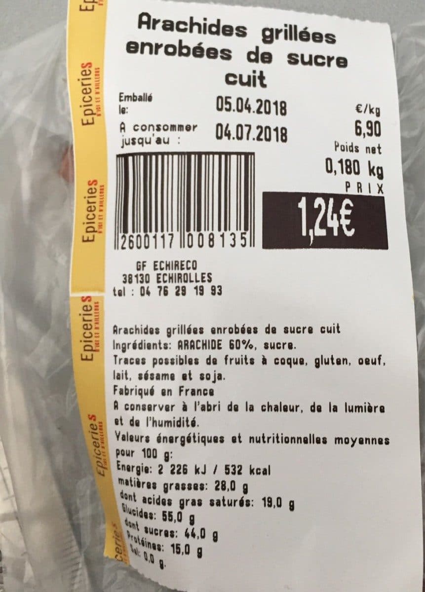Open Food Facts Arachides grillées packshot