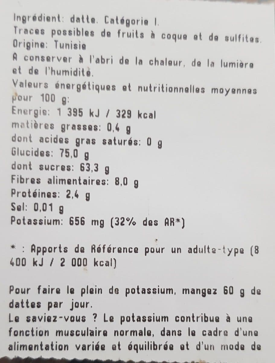Open Food Facts Dattes branchées packshot