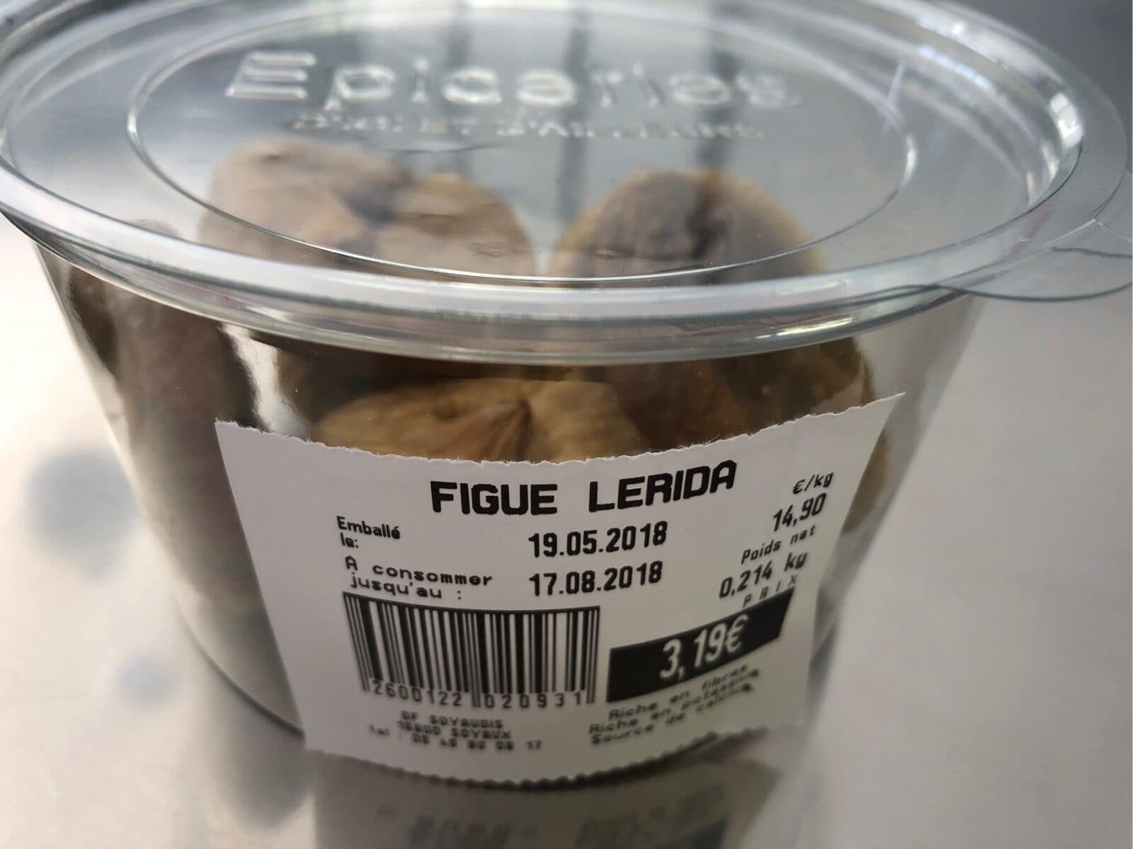 Open Food Facts Figue Lerida packshot