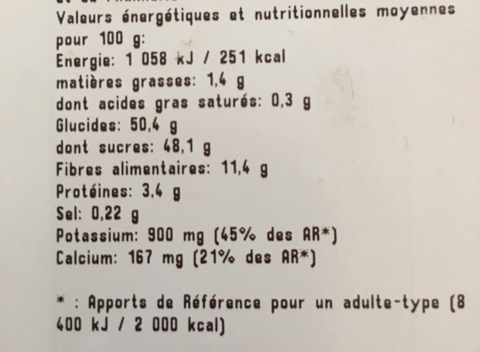 Open Food Facts Figue lerida packshot