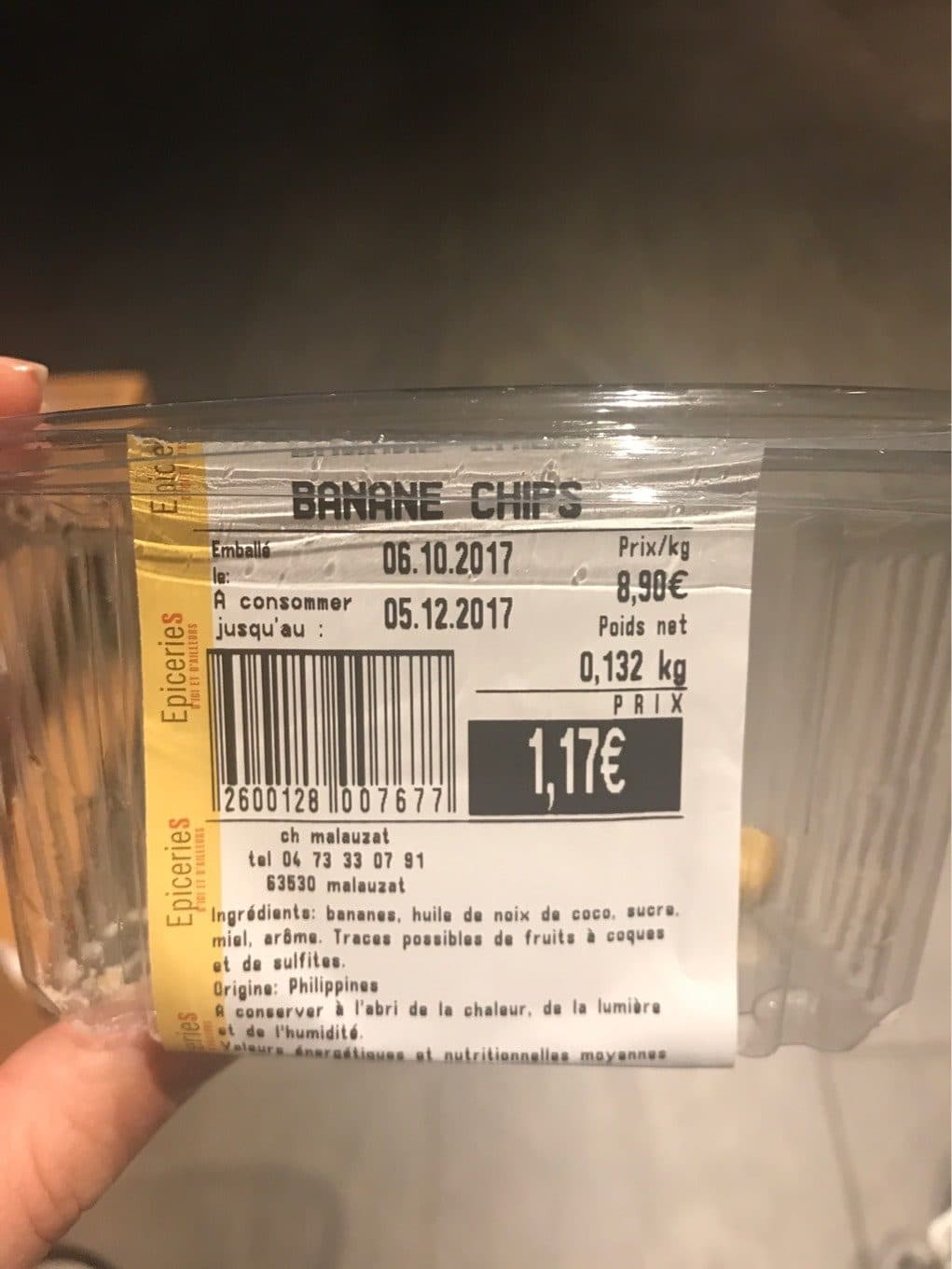 Epiceries D’ici Et D’ailleur Banane chips packshot