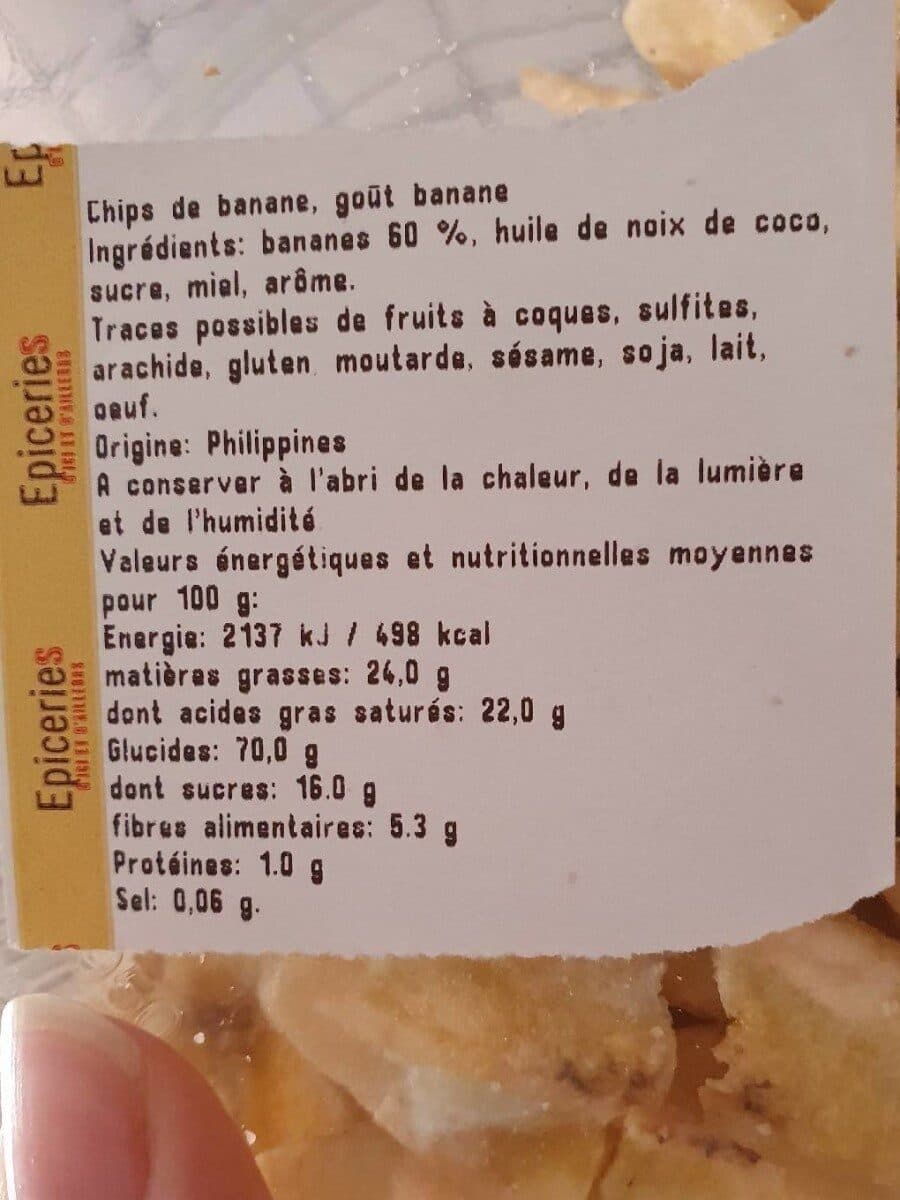 Open Food Facts Banane chips packshot