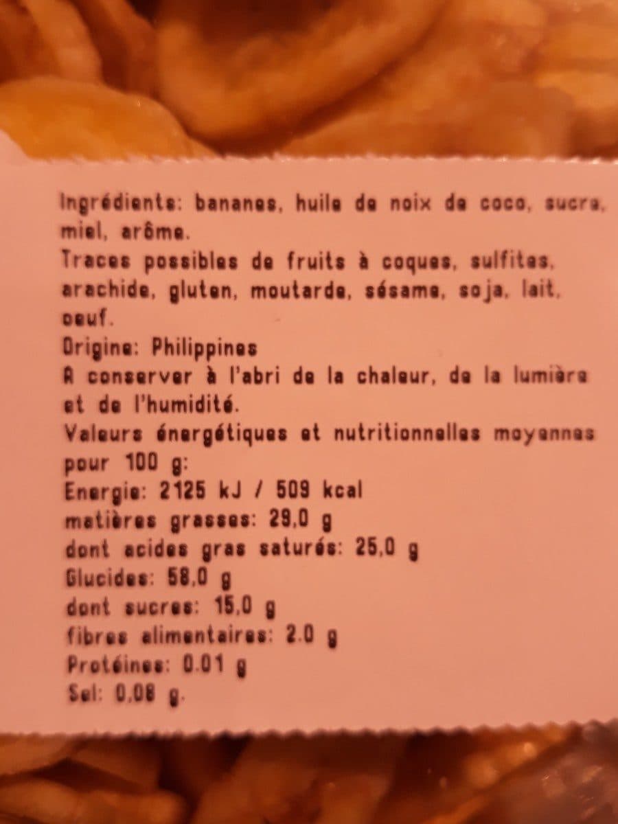Open Food Facts Banane chips packshot