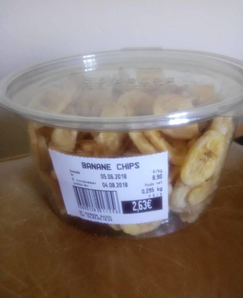 Open Food Facts Banane chips packshot
