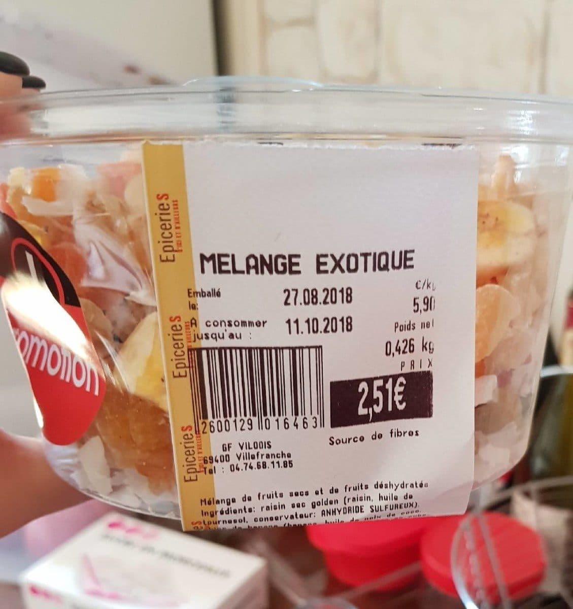 Open Food Facts Mélange exotique /fruits sec packshot
