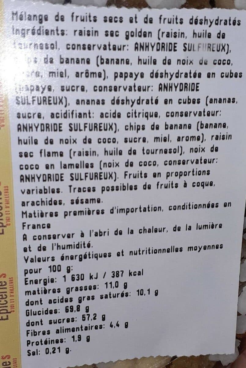 Open Food Facts melange exotique packshot