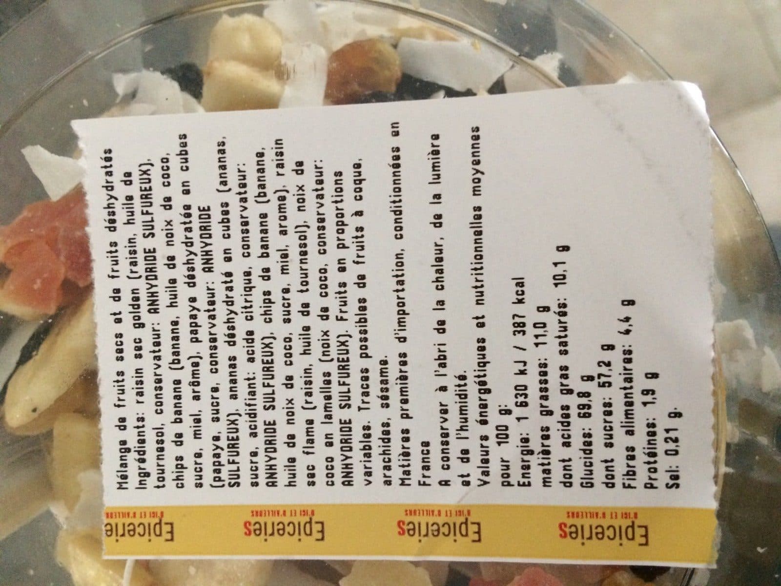 Open Food Facts Melange exotique packshot