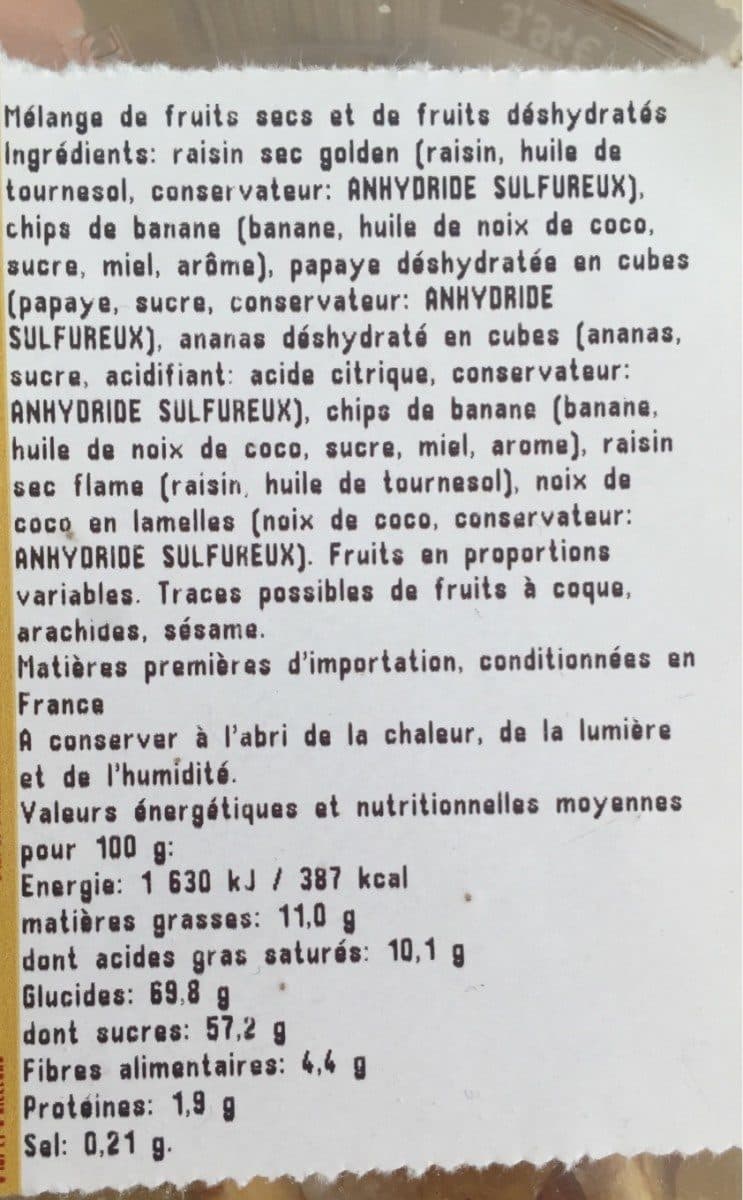 Open Food Facts Melange exotique packshot