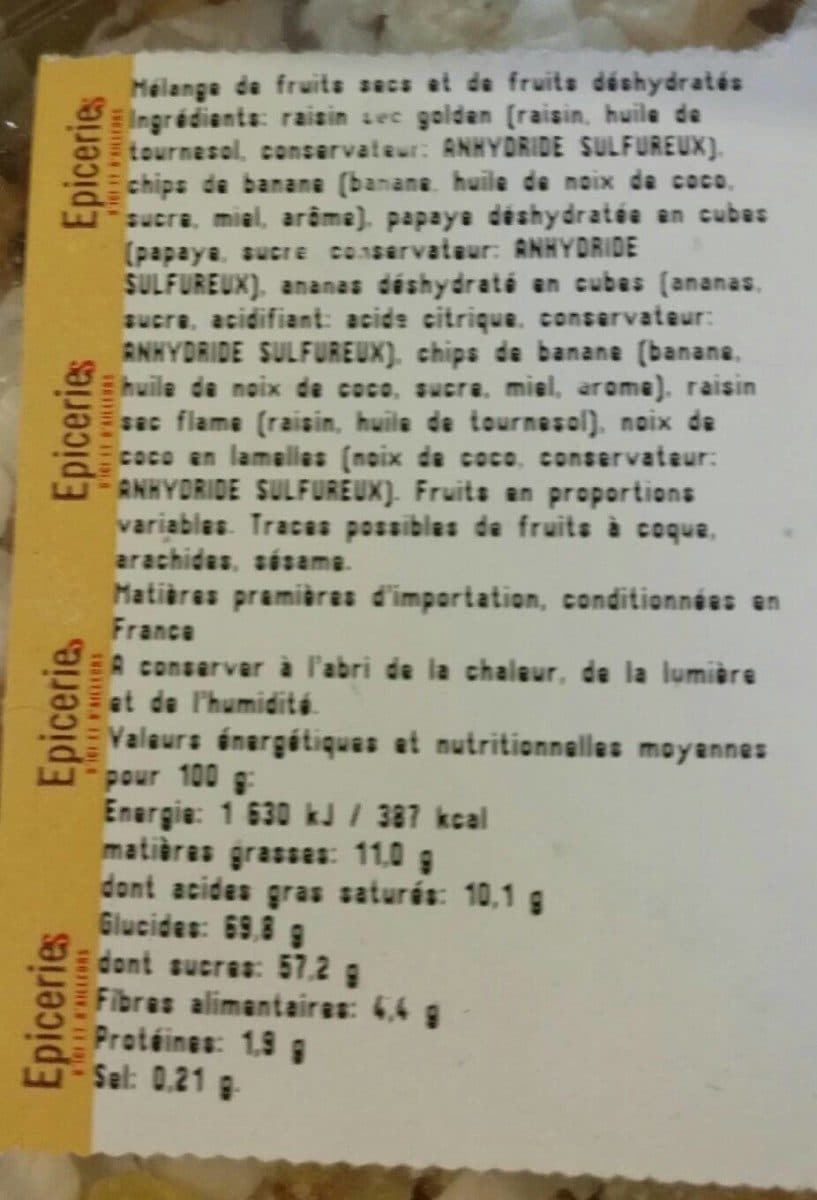 Open Food Facts Mélange exotique packshot
