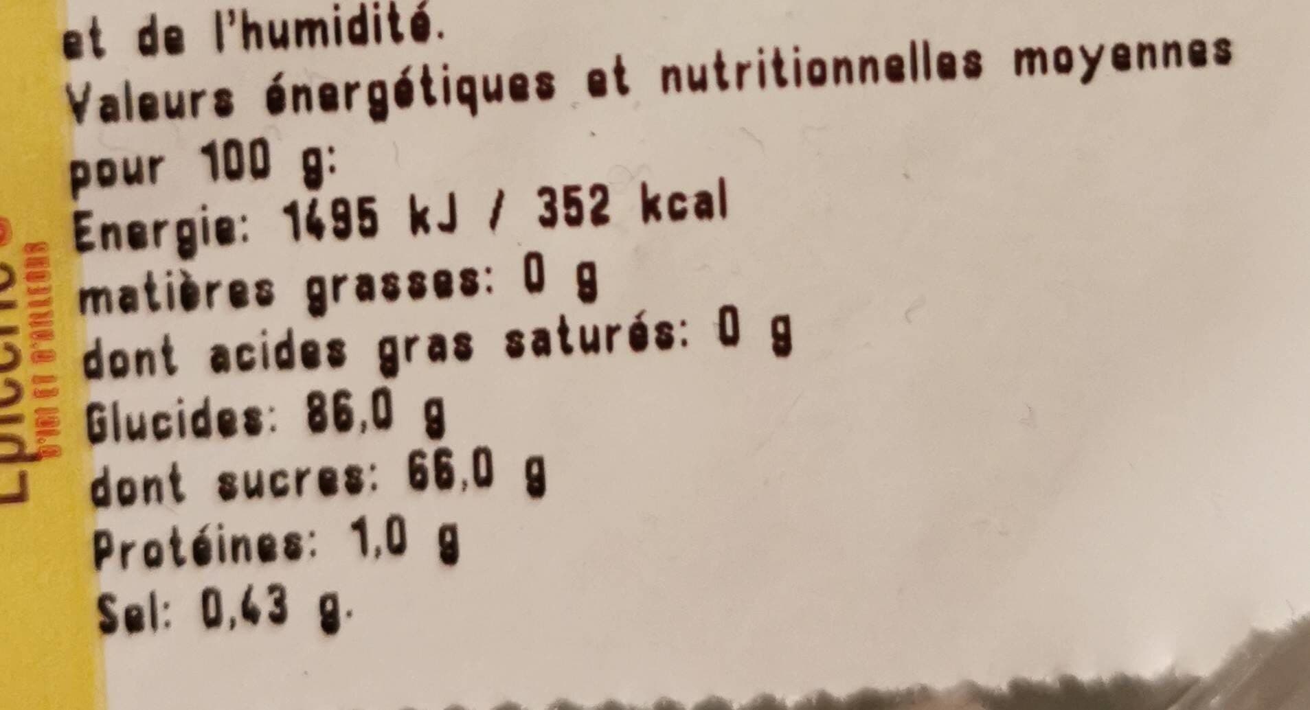 Open Food Facts Mangue déshydratée en lamelles packshot