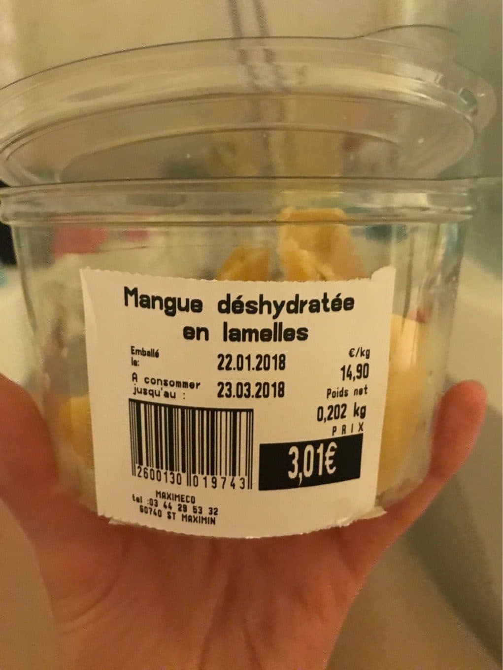 Grandfrais Mangue deshydratée packshot