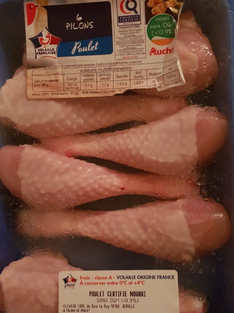 Open Food Facts Pilons de poulet packshot