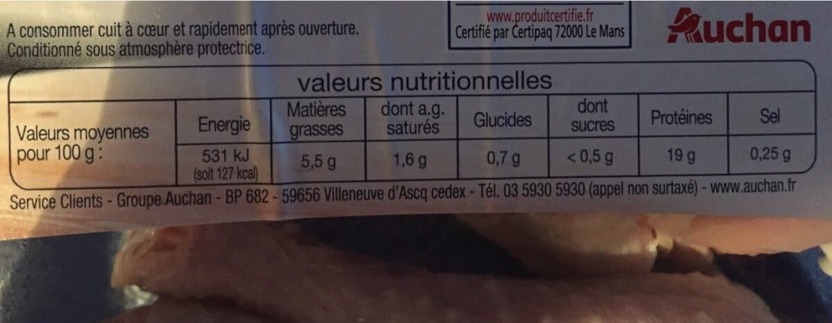 Open Food Facts Pilons de poulet packshot