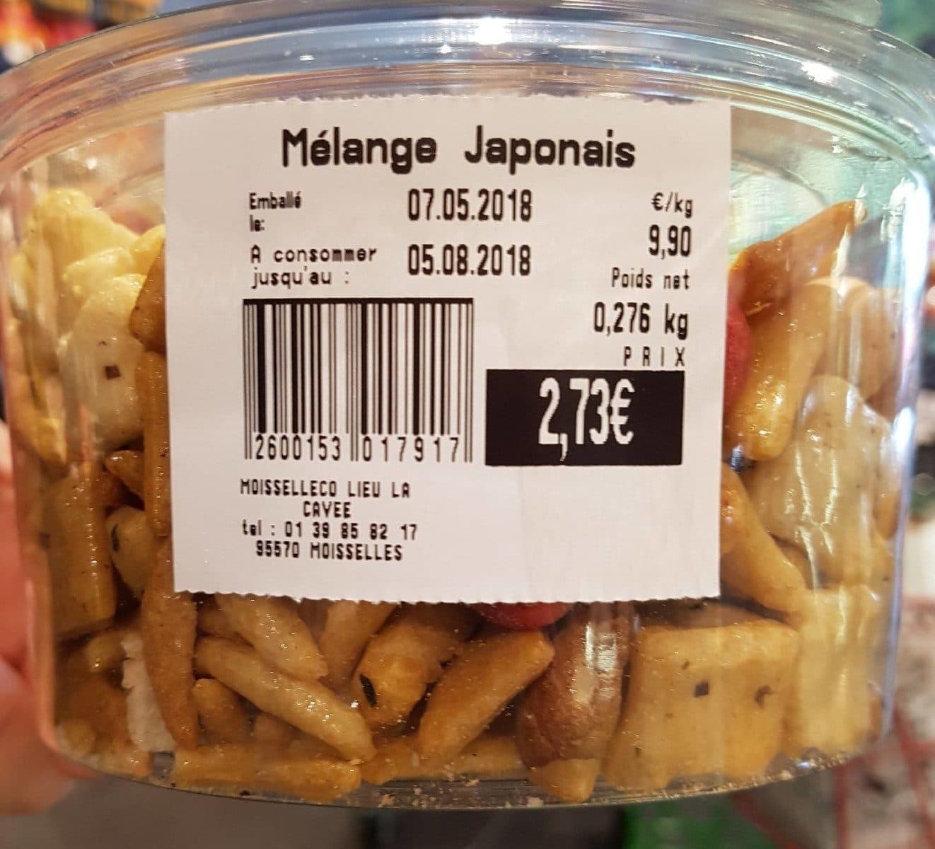Open Food Facts Mélange japonais packshot