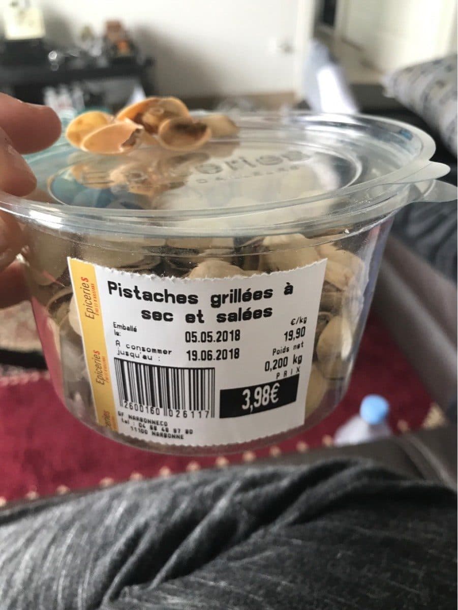 Open Food Facts Pistaches grillees à sec et salees packshot