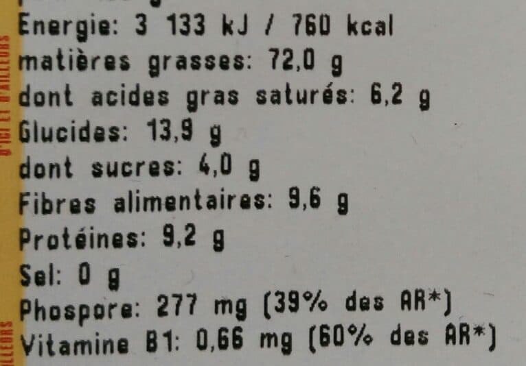 Open Food Facts Noix de pécan packshot