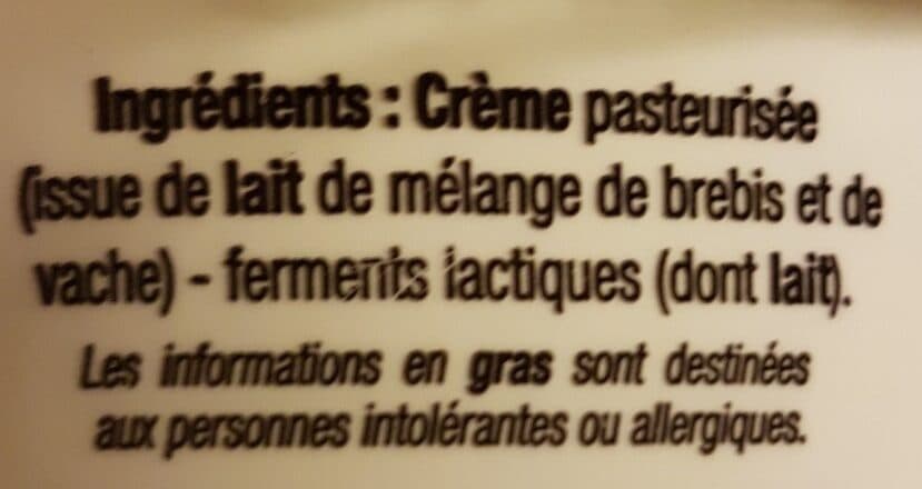 Open Food Facts Crème fraîche épaisse. packshot