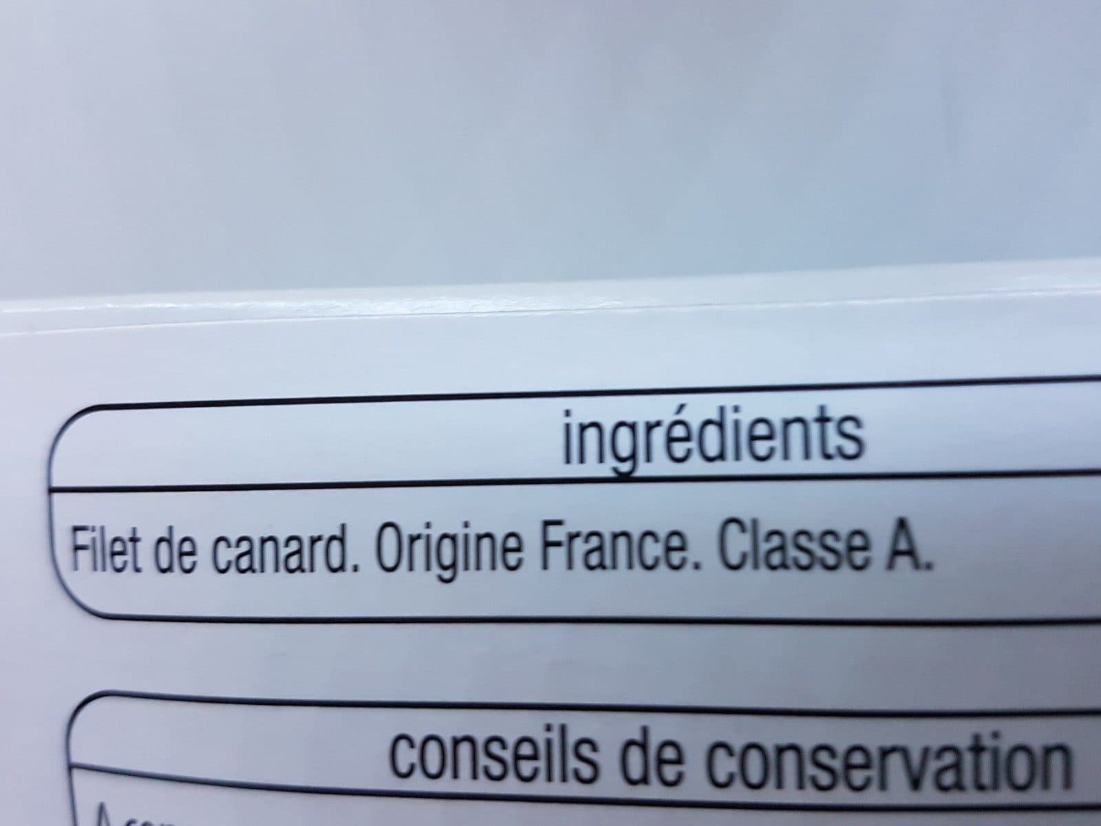 Open Food Facts Filet de canard packshot