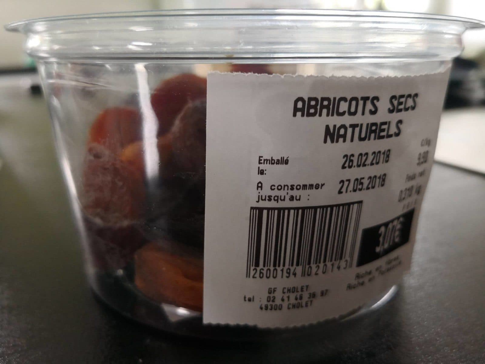 Open Food Facts Abricots secs naturels packshot