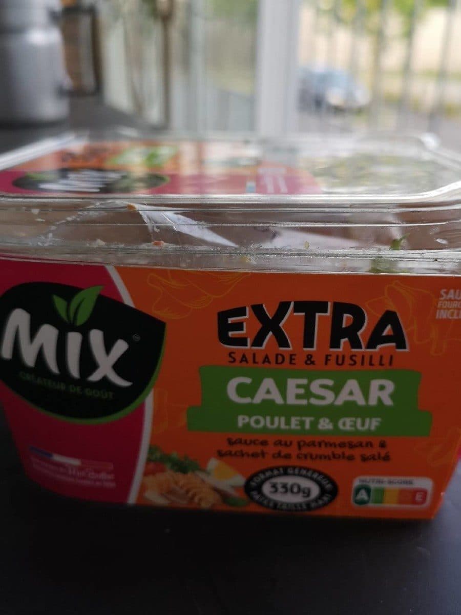 Open Food Facts EXTRA Salade & Fusilli Caesar Poulet et Oeuf, 330g packshot