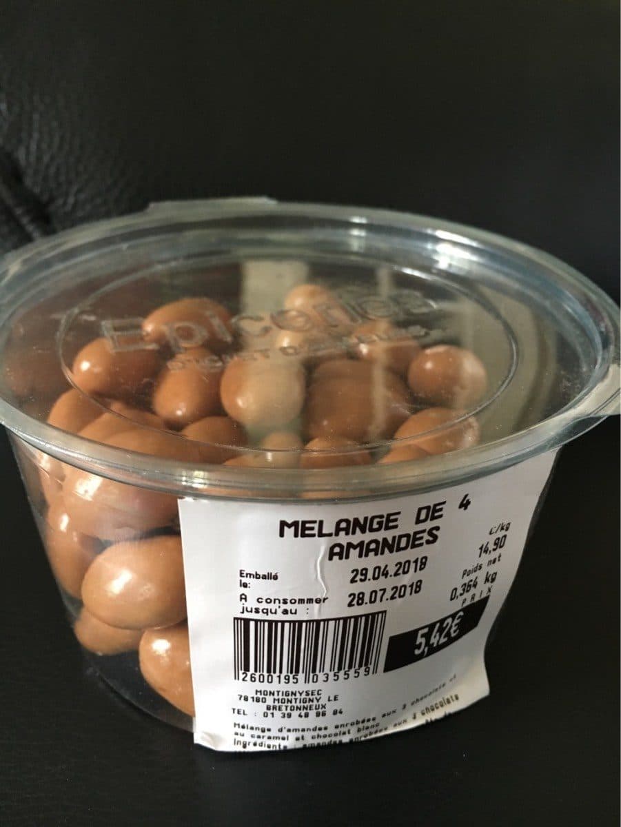 Open Food Facts Melange de 4 amandes packshot