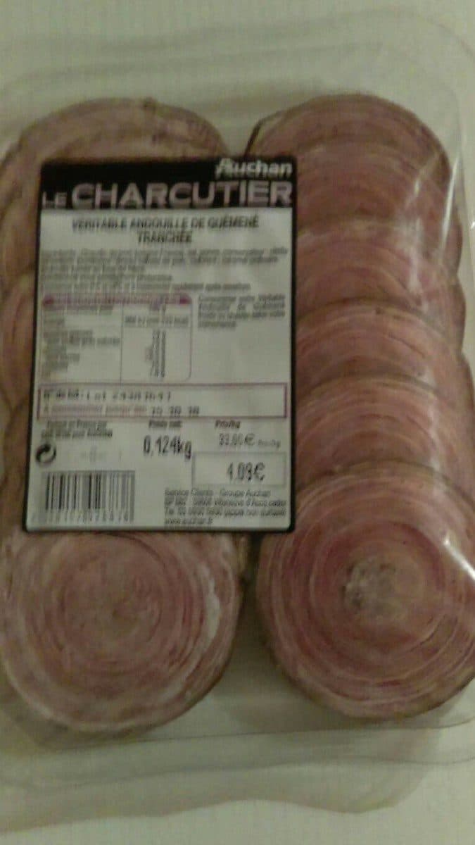 Le Charcutier Auchan Véritable andouille de guéméné tranchée packshot
