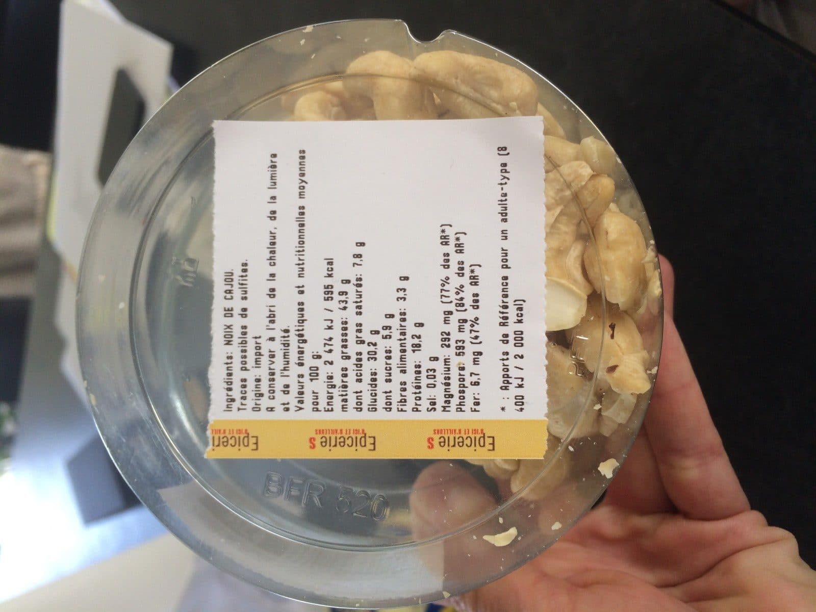 Open Food Facts Noix de cajou packshot