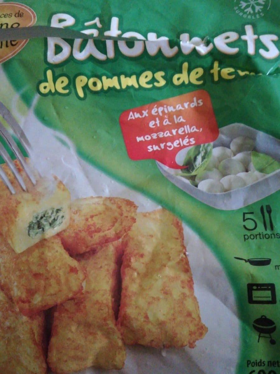 Open Food Facts Bâtonnets de pomme de terre packshot