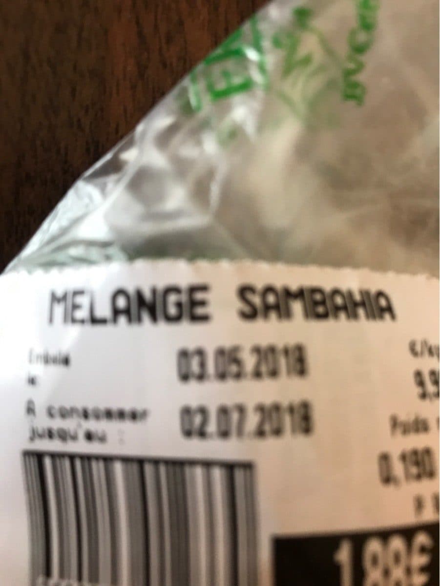 Open Food Facts Melange sambahia packshot